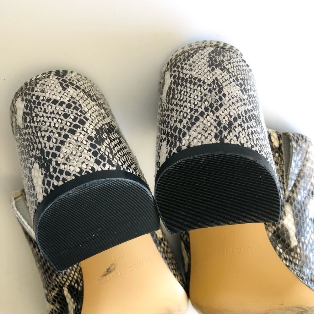 Marc Fisher Resa Snakeprint Block Heel Mule - image 9